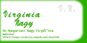 virginia nagy business card